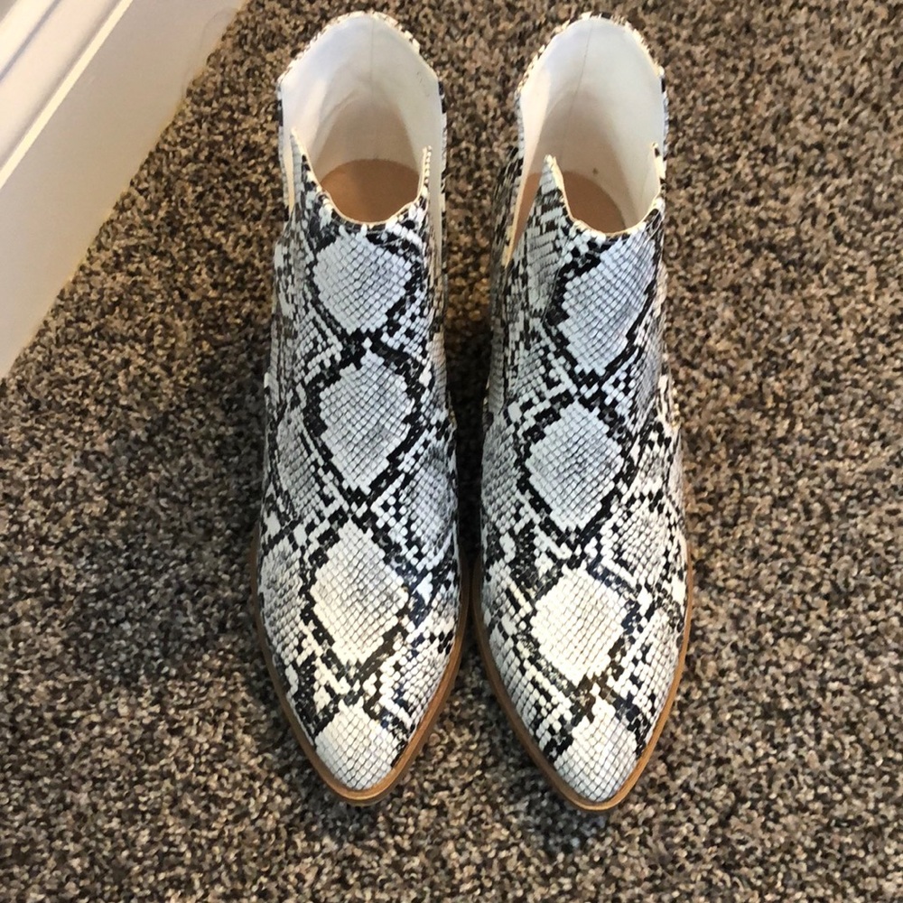 Snake Skin Booties
